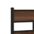 Produktbild 8 för Sängram utan madrass metall brun ek 180x200 cm