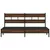 Produktbild 4 för Sängram utan madrass metall brun ek 183x213 cm