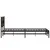 Produktbild 5 för Sängram utan madrass metall brun ek 183x213 cm