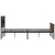 Produktbild 5 för Sängram utan madrass metall brun ek 200x200 cm