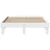 Produktbild 4 för Sängram utan madrass vit 150x200 cm massiv furu