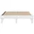 Produktbild 4 för Sängram utan madrass vit 140x200 cm massiv furu