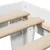 Produktbild 7 för Sängram utan madrass vit 100x200 cm massiv furu