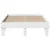Produktbild 4 för Sängram utan madrass vit 135x190 cm massiv furu
