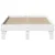 Produktbild 4 för Sängram utan madrass vit 120x190 cm massiv furu