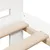 Produktbild 7 för Sängram utan madrass vit 135x190 cm massiv furu