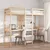 Produktbild 3 för Loftsäng med skrivbord&hyllor 90x200 cm massiv furu