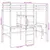 Produktbild 10 för Loftsäng med skrivbord&hyllor vit 90x200 cm massiv furu
