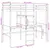 Produktbild 10 för Loftsäng utan madrass 80x200 cm massiv furu