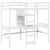 Produktbild 3 för Loftsäng utan madrass vit 90x190 cm massiv furu