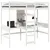 Produktbild 4 för Loftsäng utan madrass vit 90x190 cm massiv furu