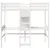 Produktbild 5 för Loftsäng utan madrass vit 90x190 cm massiv furu