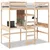 Produktbild 2 för Loftsäng utan madrass 75x190 cm massiv furu