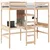 Produktbild 4 för Loftsäng utan madrass 75x190 cm massiv furu