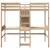 Produktbild 5 för Loftsäng utan madrass 75x190 cm massiv furu