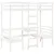 Produktbild 7 för Loftsäng med skrivbord&bänkar vit 90x200 cm massiv furu