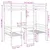Produktbild 10 för Loftsäng med skrivbord&bänkar 90x190 cm massiv furu
