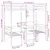 Produktbild 10 för Loftsäng med skrivbord&bänkar vit 75x190 cm massiv furu