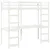 Produktbild 3 för Loftsäng utan madrass vit 80x200cm massiv furu