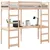 Produktbild 4 för Loftsäng utan madrass 90x190 cm massiv furu