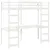 Produktbild 3 för Loftsäng utan madrass vit 90x190 cm massiv furu