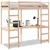 Produktbild 2 för Loftsäng utan madrass 75x190 cm massiv furu