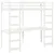 Produktbild 3 för Loftsäng utan madrass vit 75x190 cm massiv furu