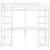 Produktbild 5 för Loftsäng utan madrass vit 75x190 cm massiv furu