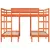 Produktbild 5 för Våningssäng 3 platser vaxbrun 140x200/70x140 cm massiv furu