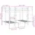 Produktbild 10 för Våningssäng 3 platser vaxbrun 140x200/70x140 cm massiv furu