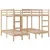Produktbild 2 för Våningssäng 3 platser 140x200/70x140 cm massiv furu