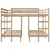 Produktbild 5 för Våningssäng 3 platser 140x200/70x140 cm massiv furu