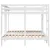 Produktbild 6 för Våningssäng 3 platser vit 140x200/70x140 cm massiv furu