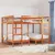Produktbild 3 för Våningssäng 3 platser vaxbrun 140x200/70x140 cm massiv furu