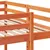 Produktbild 8 för Våningssäng 3 platser vaxbrun 140x200/70x140 cm massiv furu