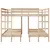 Produktbild 5 för Våningssäng 3 platser 140x200/70x140 cm massiv furu