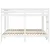 Produktbild 6 för Våningssäng 3 platser vit 140x200/70x140 cm massiv furu