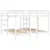 Produktbild 7 för Våningssäng 3 platser vit 140x200/70x140 cm massiv furu