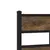 Produktbild 7 för Sängram utan madrass metall rökfärgad ek 135x190 cm