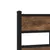 Produktbild 7 för Sängram utan madrass metall rökfärgad ek 100x190 cm