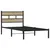 Produktbild 3 för Sängram utan madrass metall sonoma-ek 75x190 cm