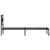 Produktbild 5 för Sängram utan madrass metall sonoma-ek 75x190 cm
