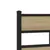 Produktbild 7 för Sängram utan madrass metall sonoma-ek 75x190 cm