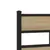 Produktbild 7 för Sängram utan madrass metall sonoma-ek 90x190 cm