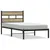 Produktbild 2 för Sängram utan madrass metall sonoma-ek 107x203 cm