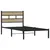 Produktbild 3 för Sängram utan madrass metall sonoma-ek 107x203 cm