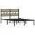 Produktbild 3 för Sängram utan madrass metall sonoma-ek 120x190 cm