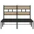 Produktbild 4 för Sängram utan madrass metall sonoma-ek 120x190 cm