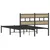 Produktbild 6 för Sängram utan madrass metall sonoma-ek 120x190 cm