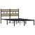Produktbild 3 för Sängram utan madrass metall sonoma-ek 120x200 cm